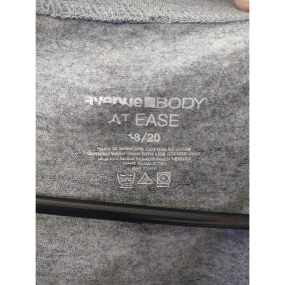 Avenue Body At Ease Light Jacket Size 18/20 Gray Front Zip - Picture 3 of 8